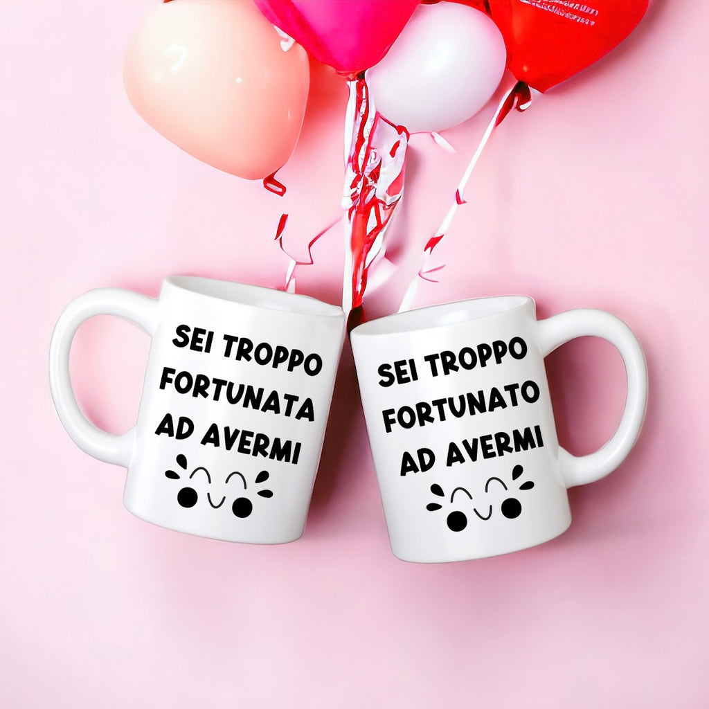 Coppia Di Tazze Con Frase Divertente Per Innamorati