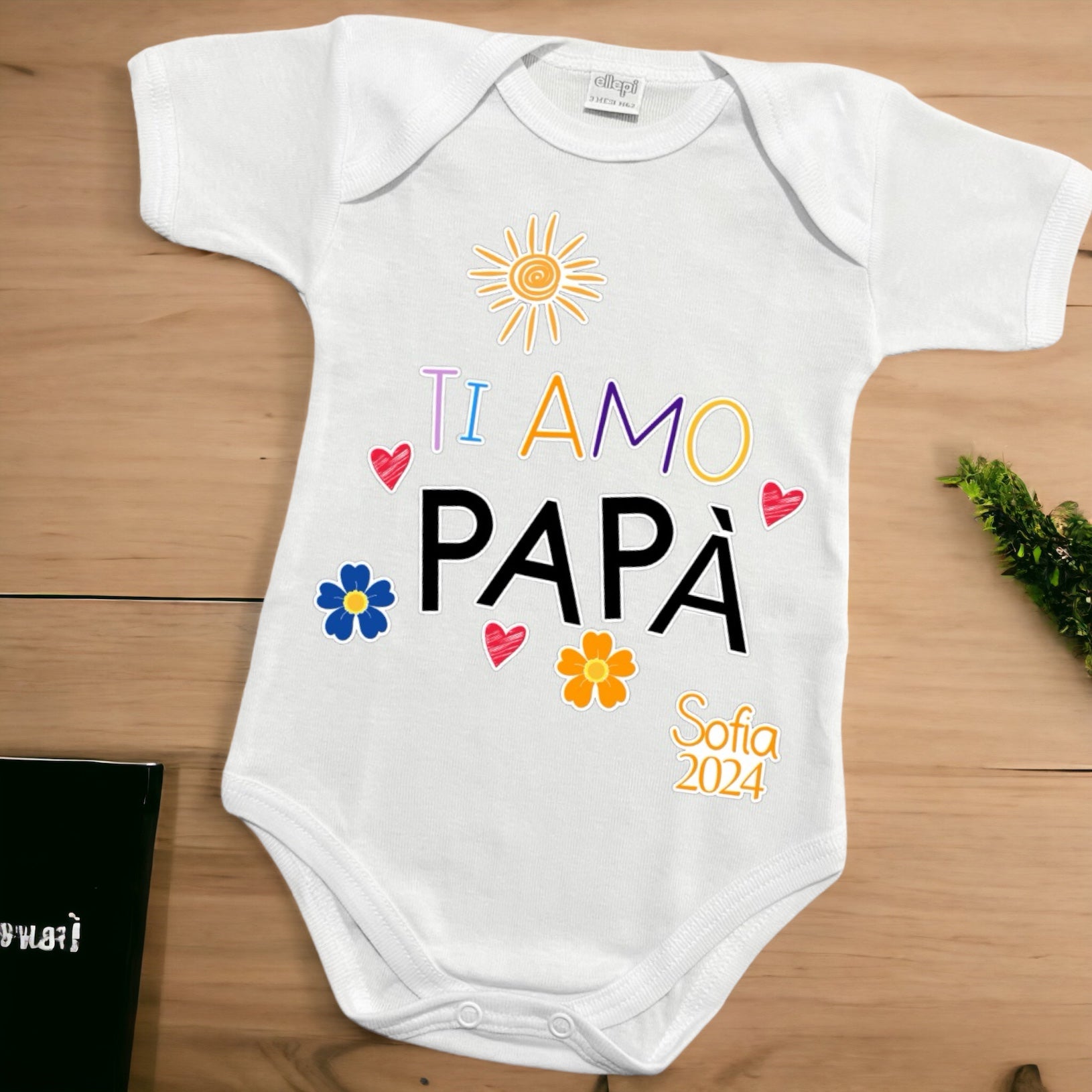 Baby Body Ti Amo Papà - Personalizzato Con Nome