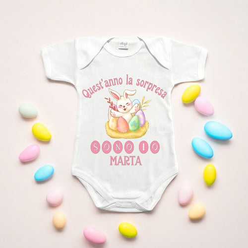 Baby Body Bimba "La Sorpresa Sono Io" Personalizzato
