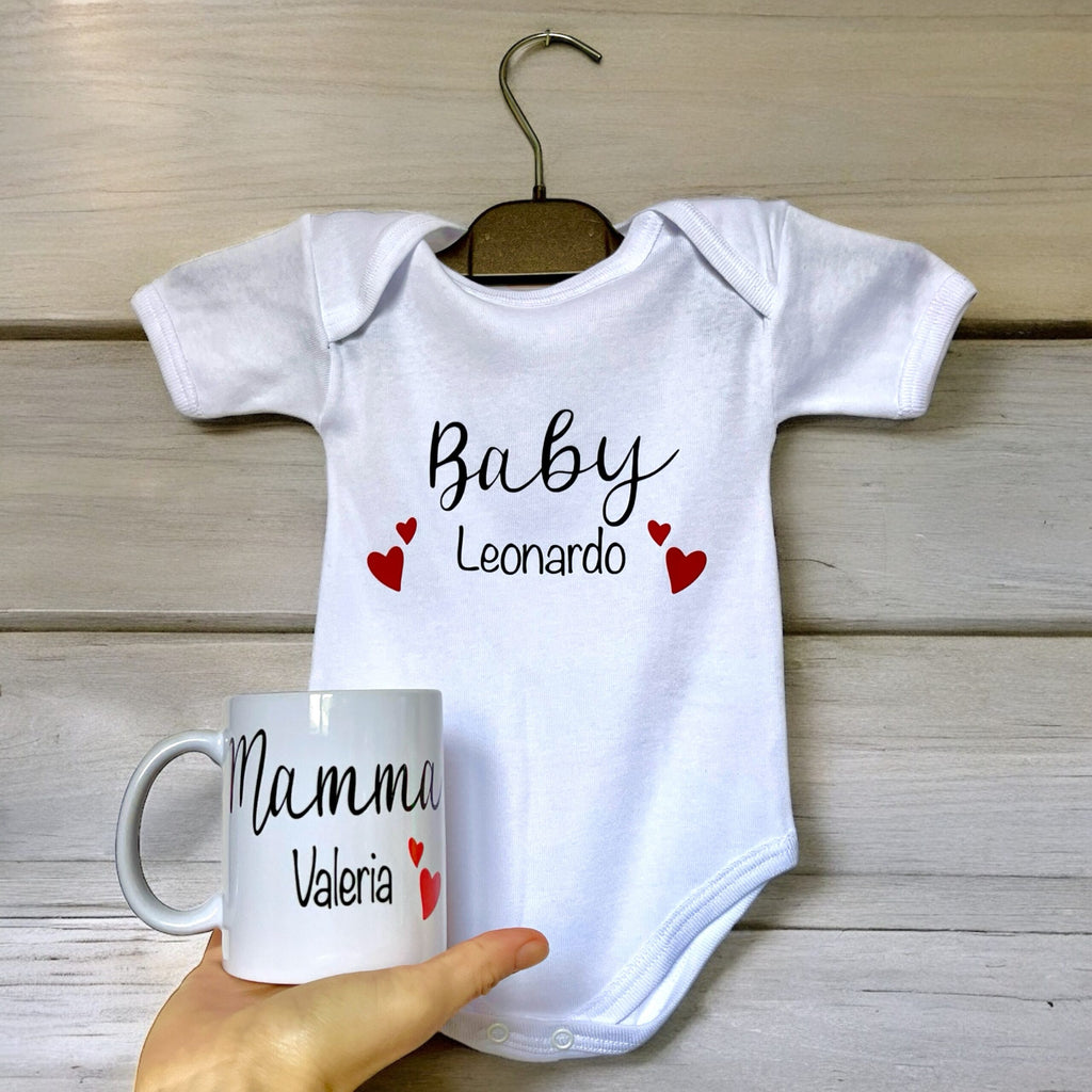 Set Regalo Coordinato Body + Tazza Mamma