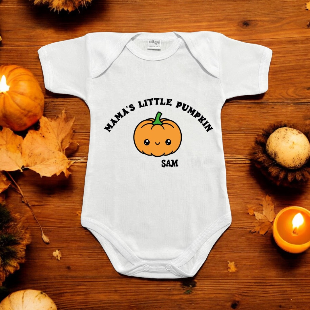 Baby Body Halloween Mama's Little Pumpkin - Con Nome