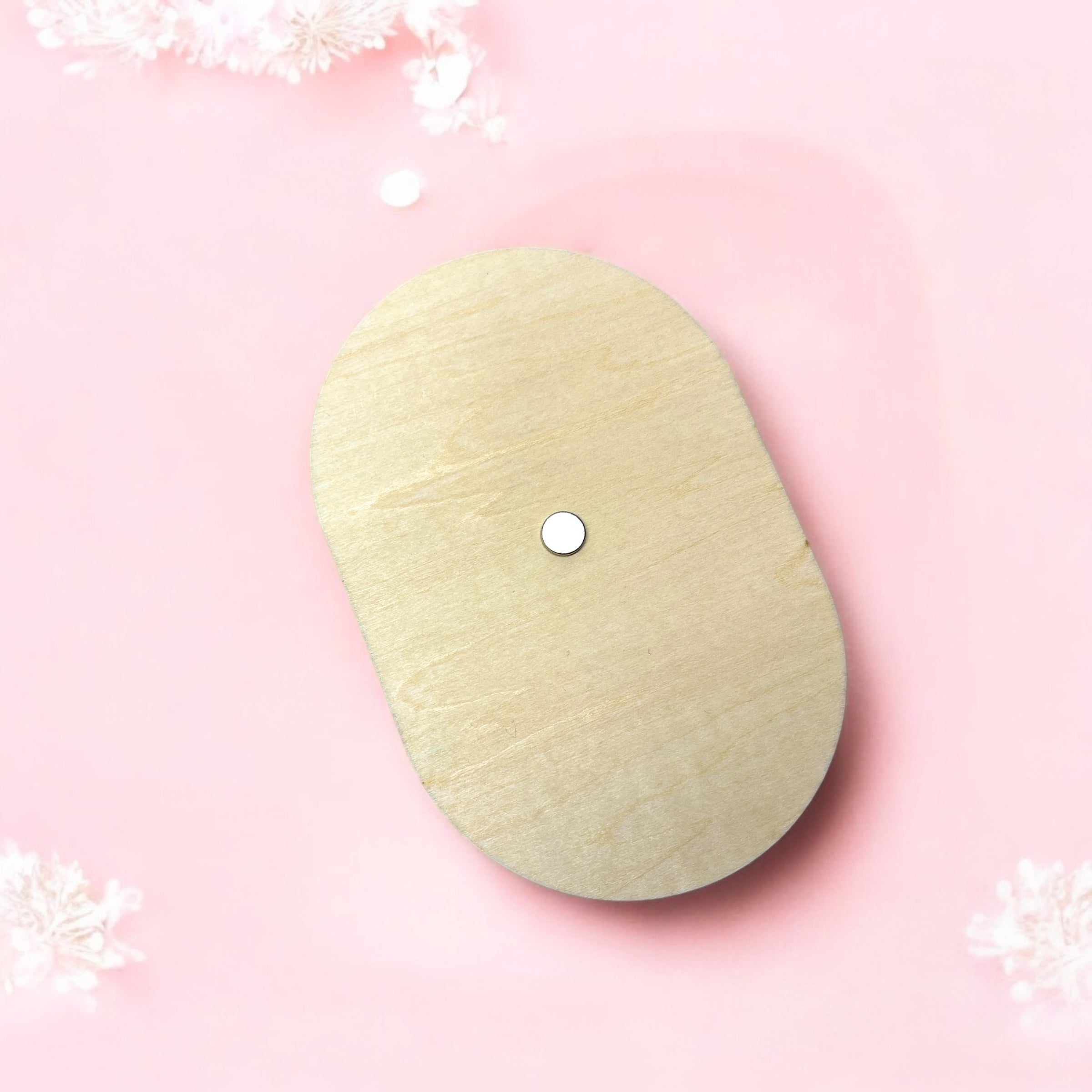 Targa Nascita Personalizzata In Legno con Opzione Calamita/Cordino in Juta