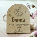 Targa In Legno Personalizzata La Mia Prima Pasqua
