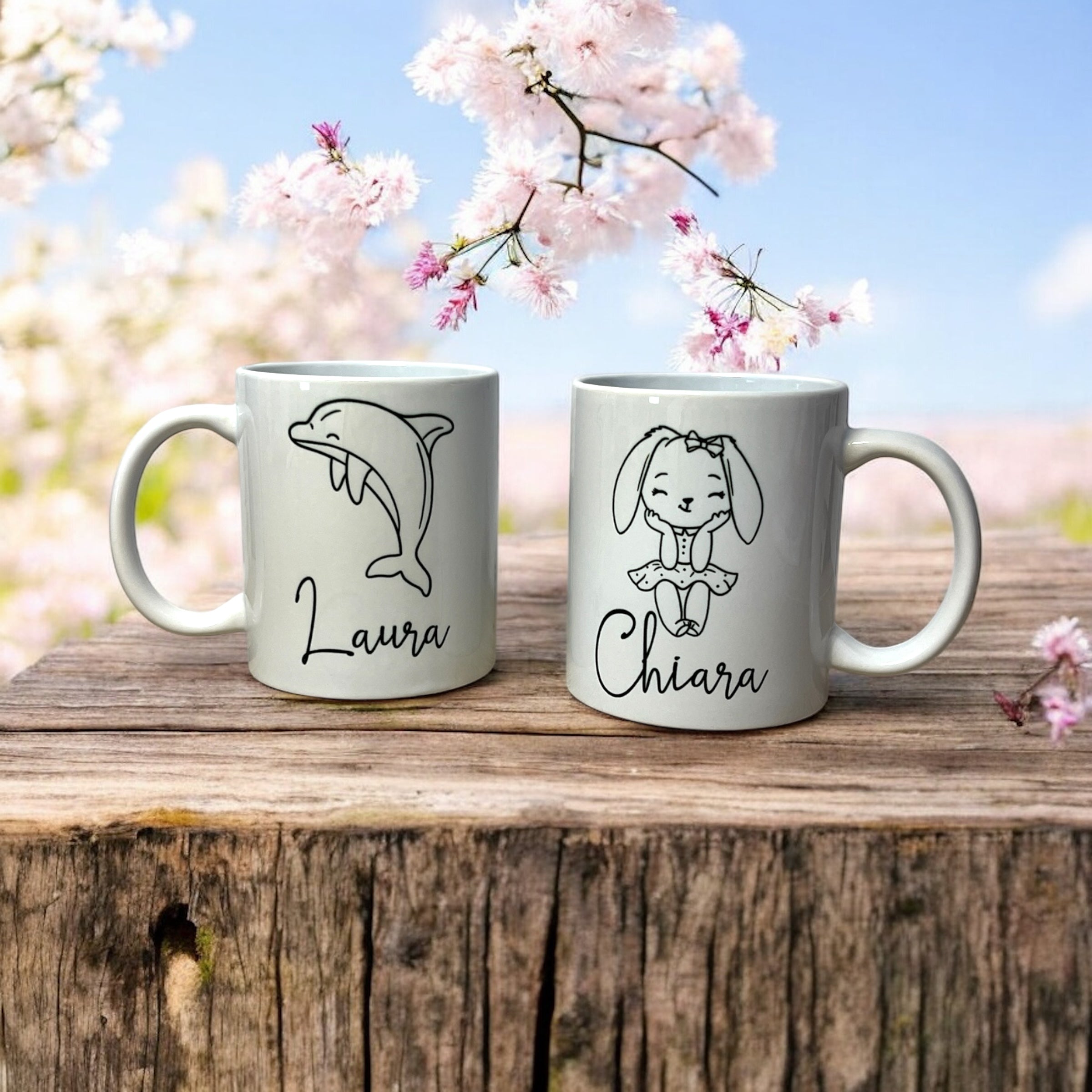 Tazza Buongiorno Personalizzata Con Nome E Disegno