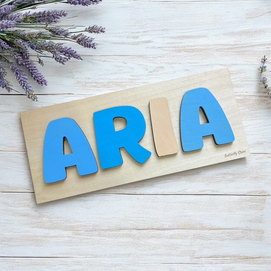 Puzzle Nome Bambini Personalizzato in Legno di Betulla