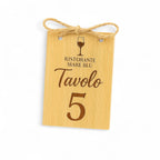 Set 10 Segnaposto in Legno per Tavoli – Personalizzabili con Logo per Matrimoni, Eventi, Ristoranti, Locali, Bistrot ecc.