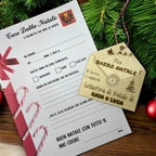 Busta Porta Lettera in legno per Babbo Natale, con Nome – Letterina Natalizia Inclusa