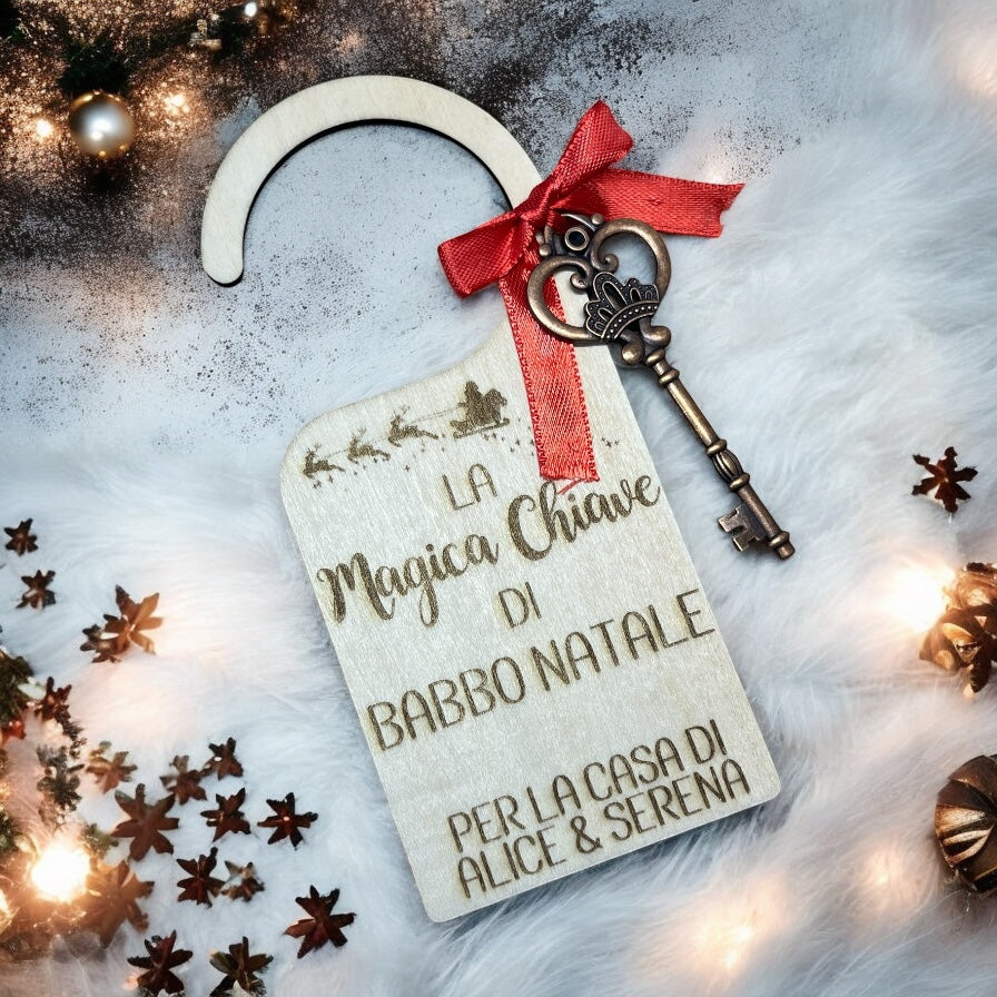 La Magica Chiave di Babbo Natale Personalizzata con Nome