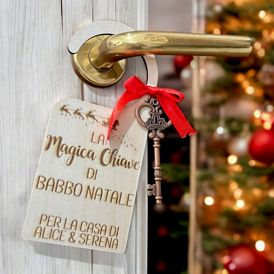 La Magica Chiave di Babbo Natale Personalizzata con Nome