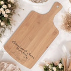Tagliere in Bambù Personalizzato con Nomi e Data | Bomboniera di Matrimonio | Idea Regalo
