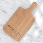 Tagliere in Bambù Personalizzato con Nomi e Data | Bomboniera di Matrimonio | Idea Regalo