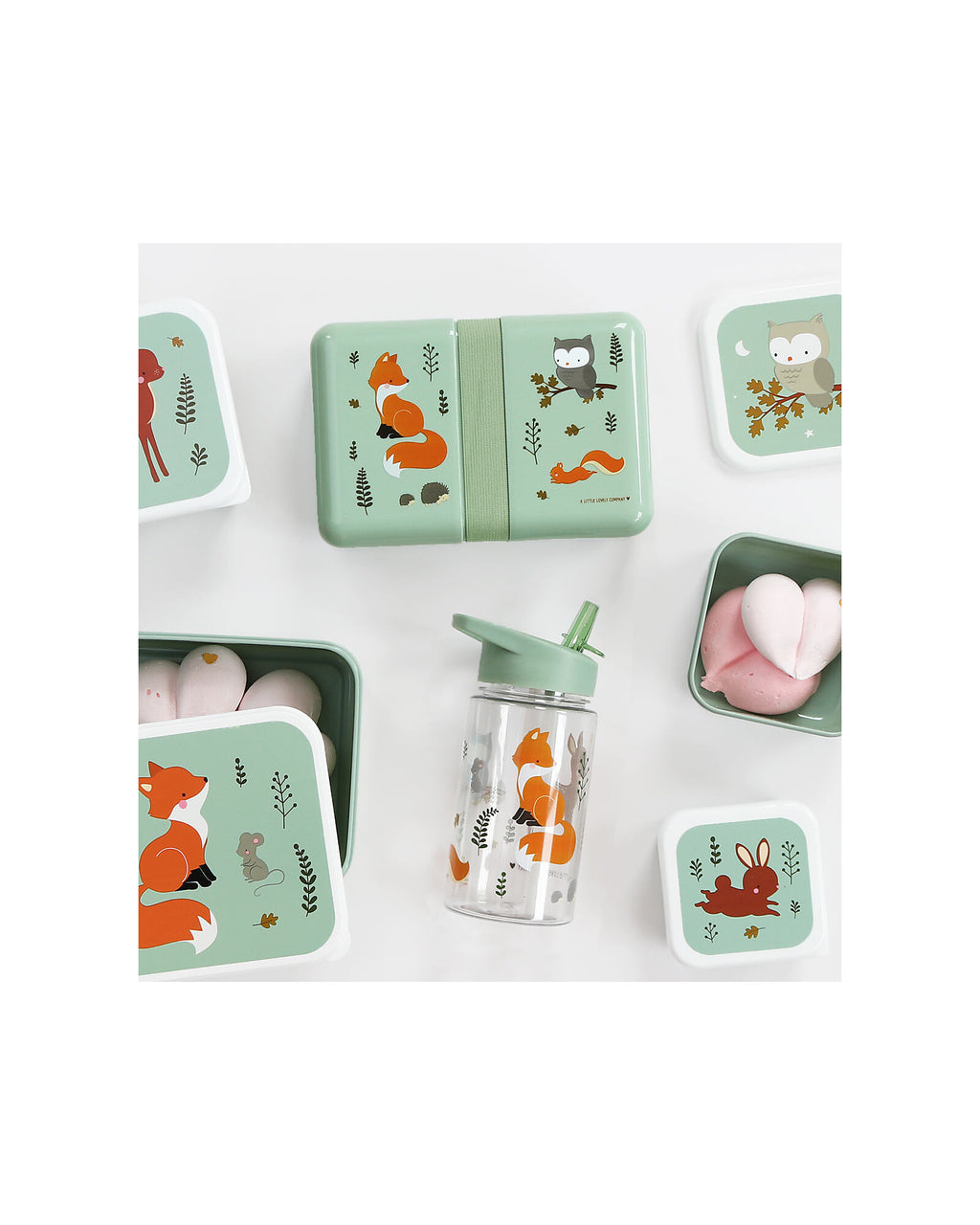 Porta Pranzo Amici della Foresta - Personalizzabile Con Nome