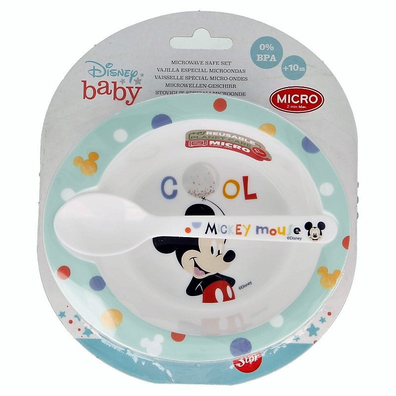 Set Pappa Disney Per Microonde 2Pz - Mickey Mouse