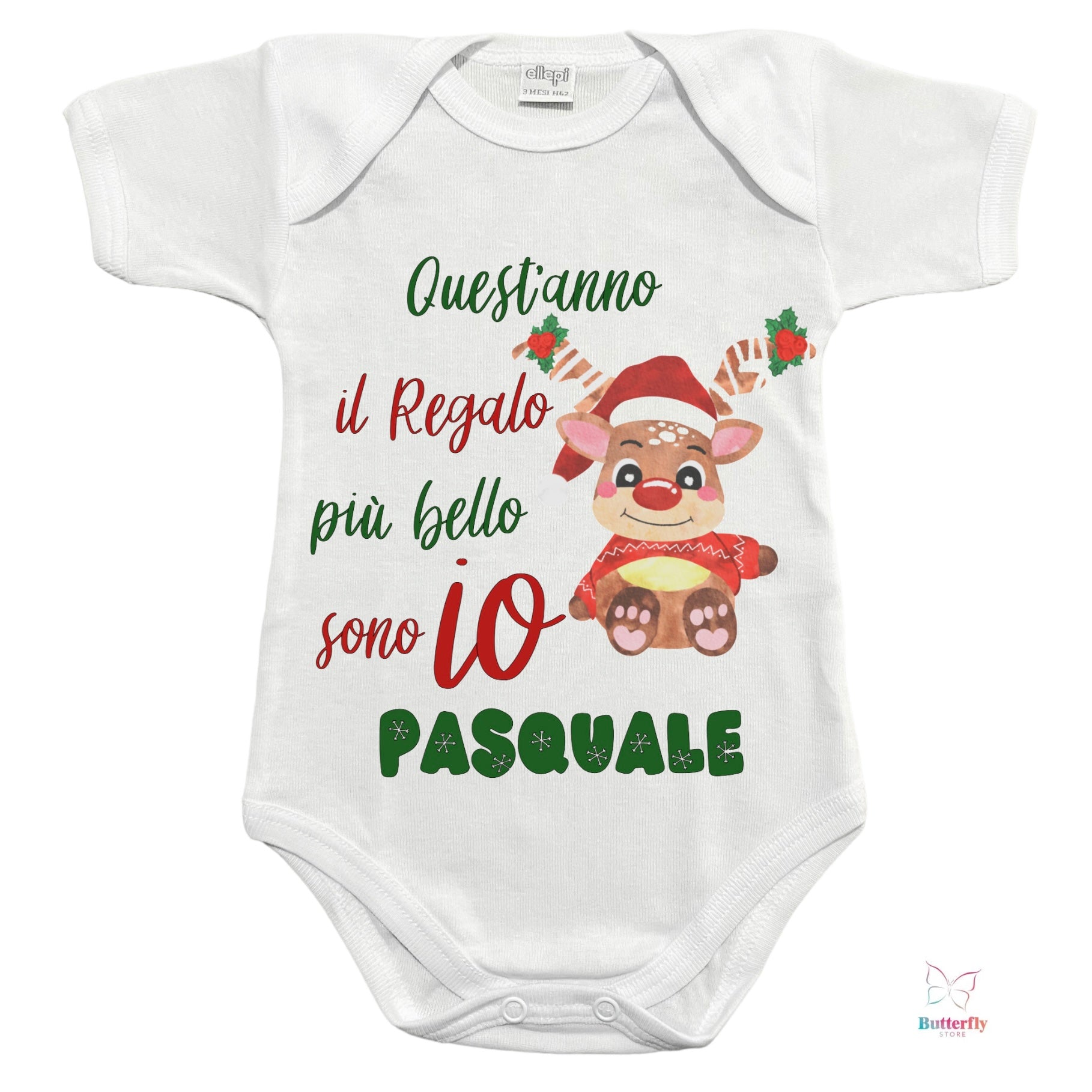 Body Di Natale "Quest'anno il Regalo più bello sono Io" - Personalizzato Con Nome
