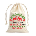 Sacco Regali Di Natale Personalizzato Con Nome - Consegna Speciale Per...