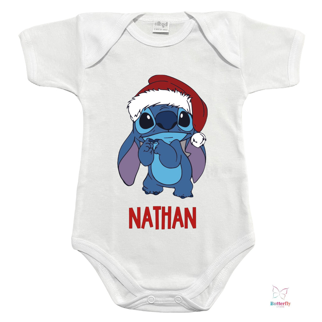 Body Di Natale Stitch Personalizzato Con Nome