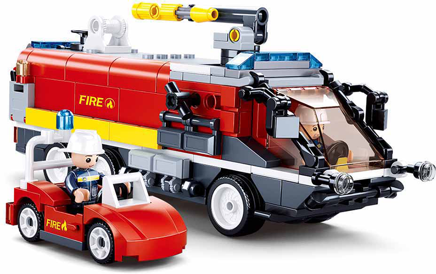 Costruzioni Sluban - Camion dei pompieri del campo d'aviazione.