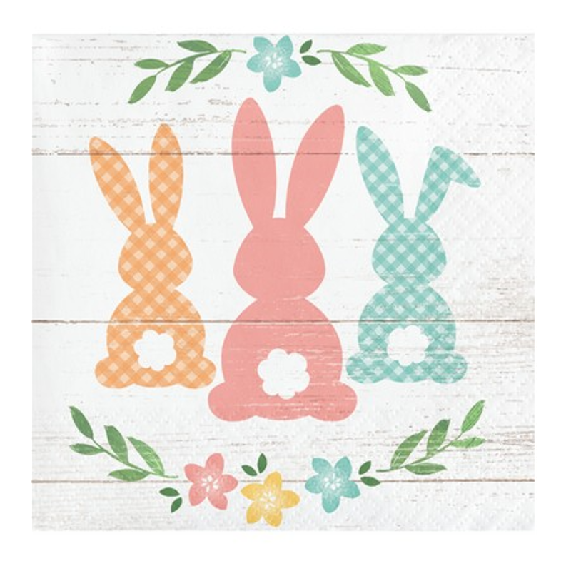 Pasqua Tovagliolino Coniglio Pasquale "Farmhouse Easter" 16pz