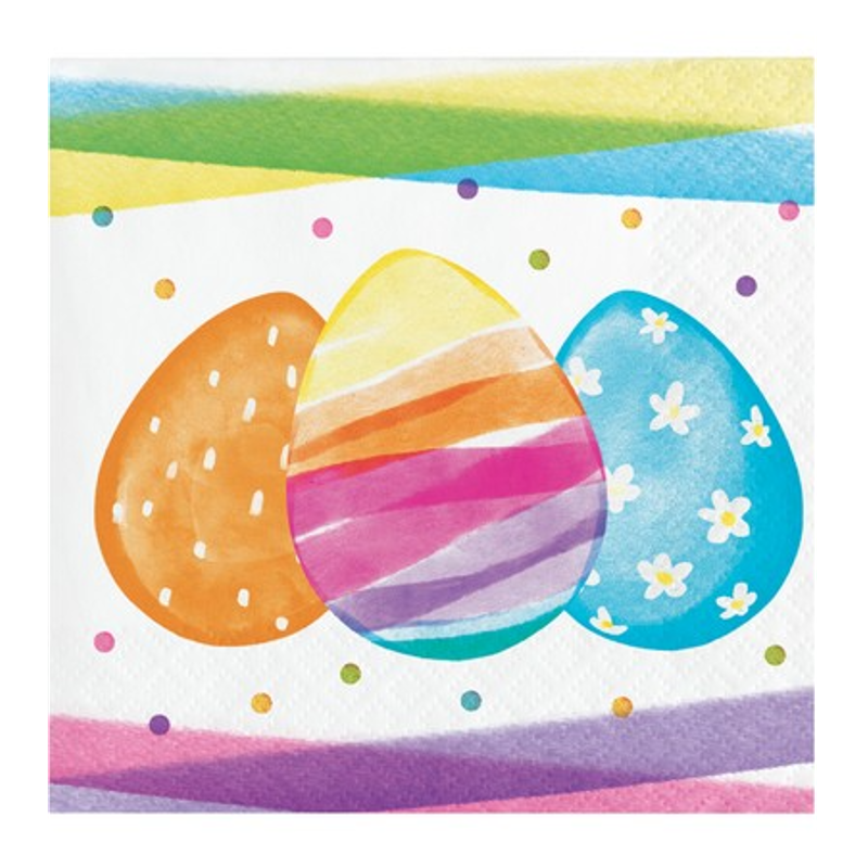 Pasqua Tovagliolini "Watercolor Easter Eggs" 16pz