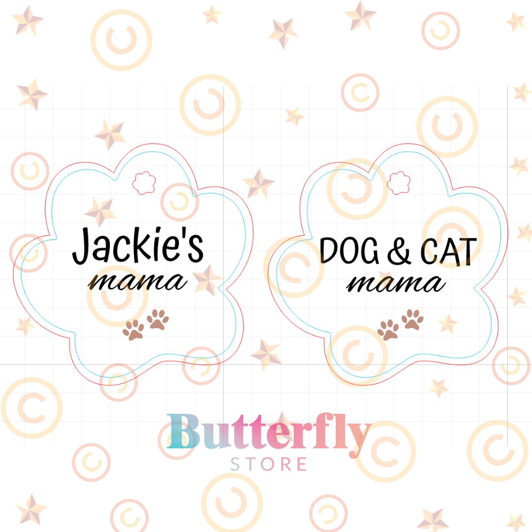 Tag Mamma Amici a Quattro Zampe - Personalizzabile