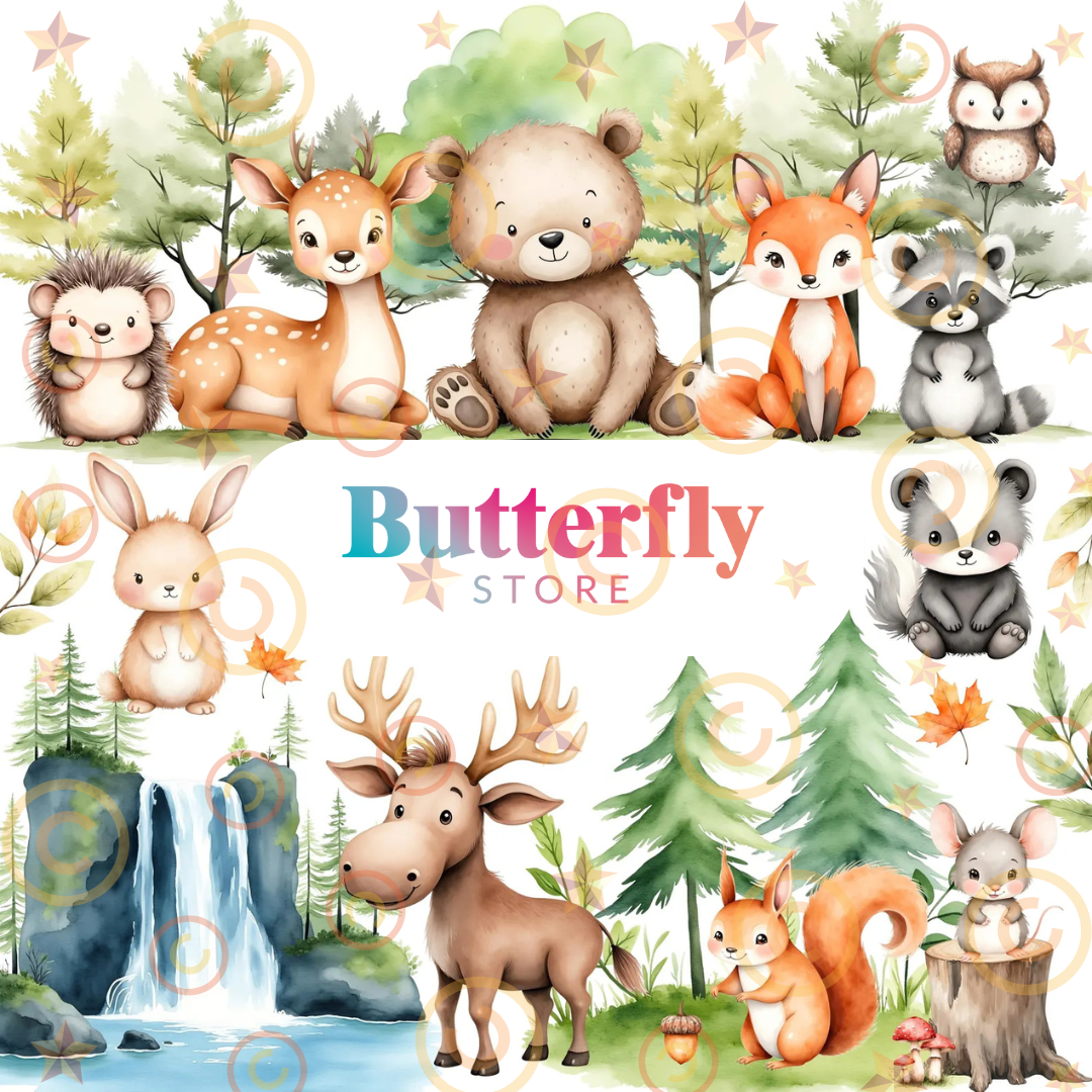 Borraccia Personalizzata 500ml - Animali nel Bosco