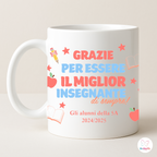 Tazza Personalizzata Insegnanti - Idea Regalo Maestra Maestro