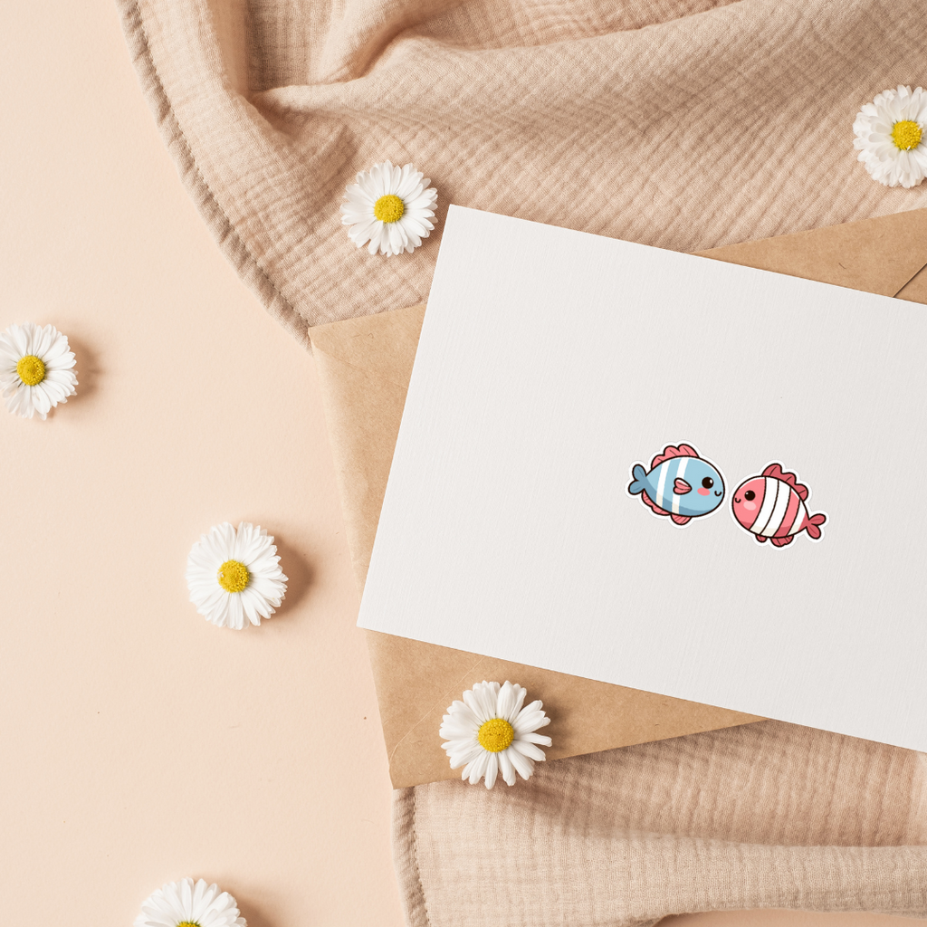 Set Stickers Musini Mare - 20 Adesivi Su Carta Fotografica Lucida/