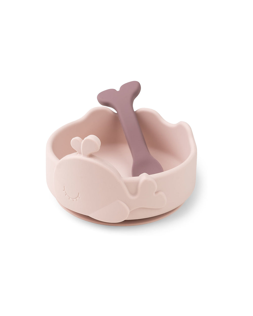 Set Svezzamento Ciotola e Cucchiaino Wally Rosa