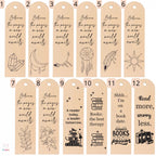 Segnalibro in Legno Personalizzabile con Incisione Sul Retro