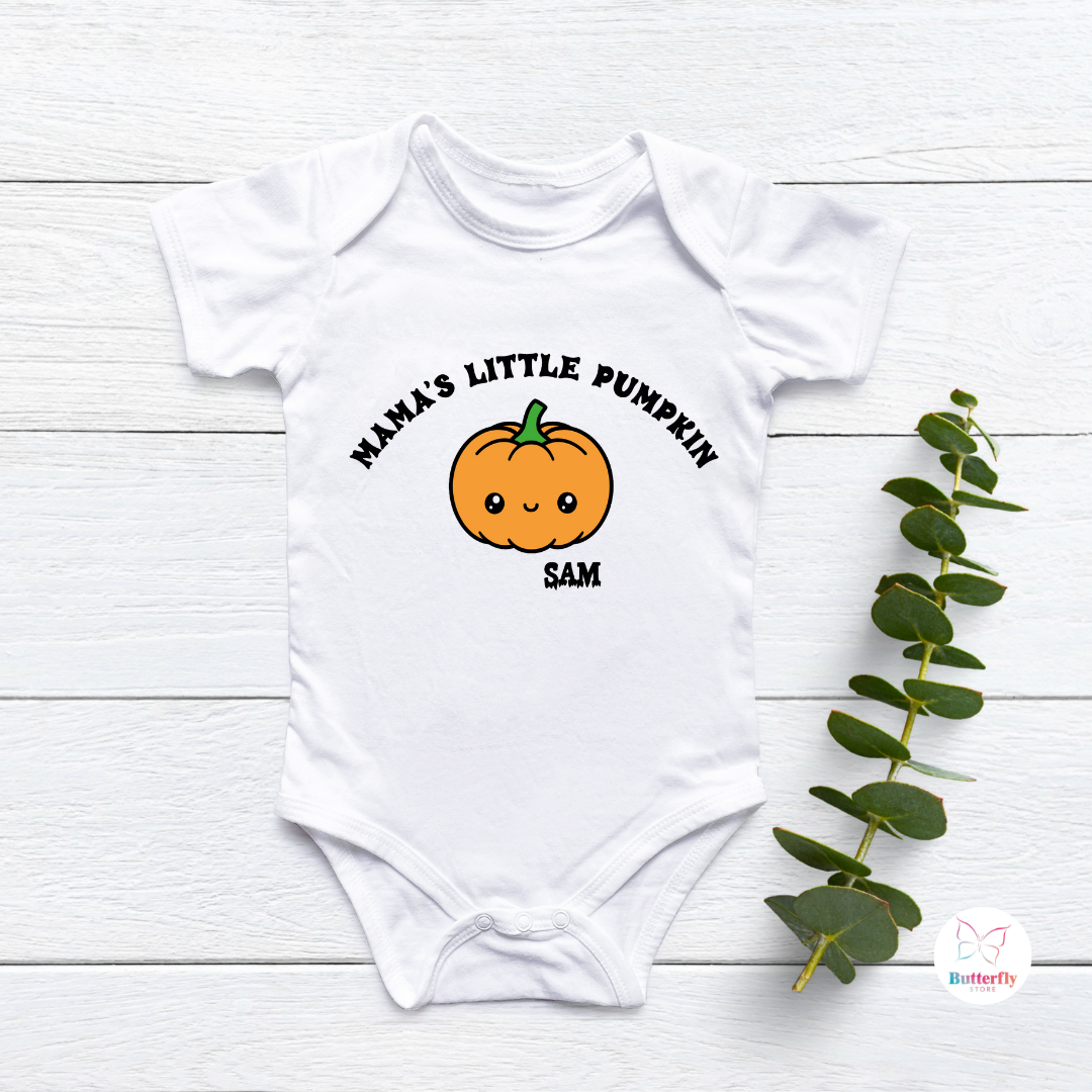 Baby Body Halloween Mama's Little Pumpkin - Con Nome