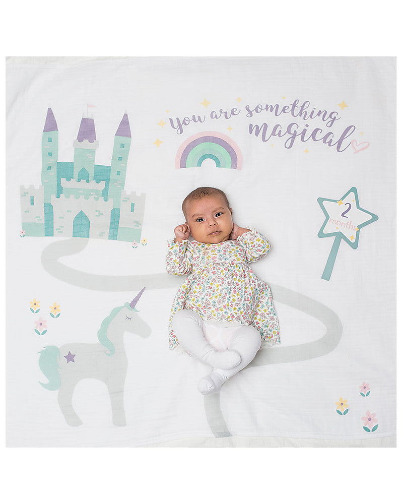 Coperta Complimese Neonato Something Magical + 14 Cards - Personalizzabile