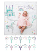Coperta Complimese Neonato Something Magical + 14 Cards - Personalizzabile