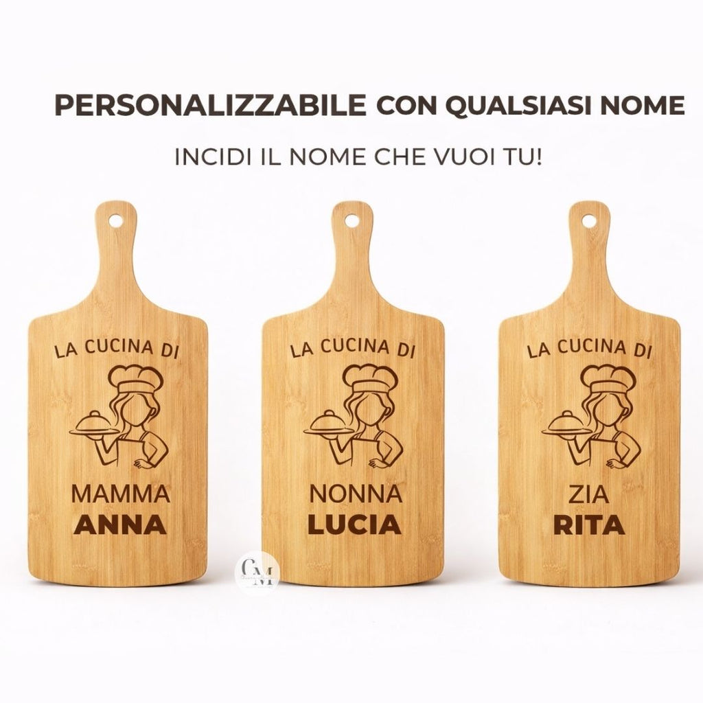 Tagliere "La Cucina di Mamma" Personalizzato con Nome
