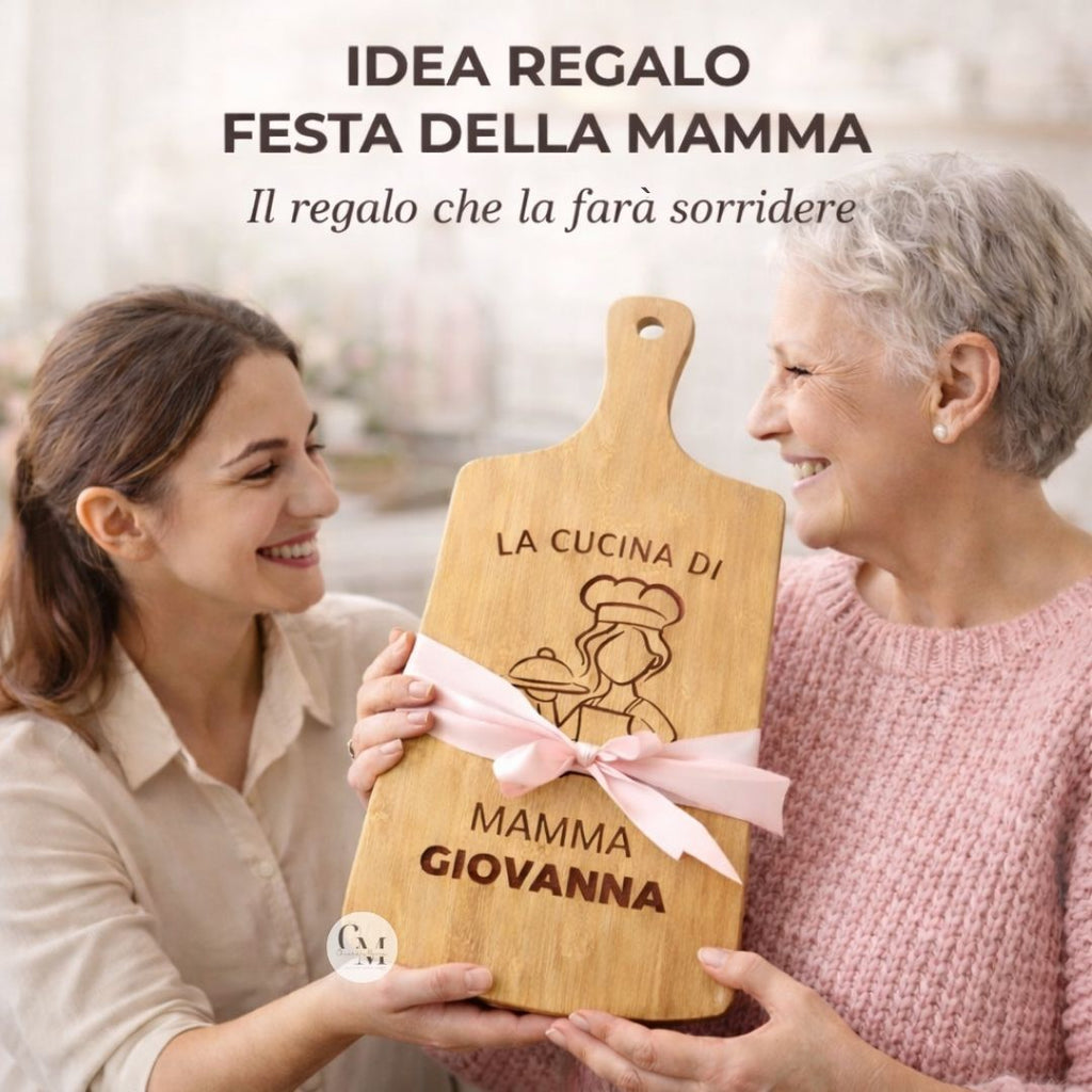 Tagliere "La Cucina di Mamma" Personalizzato con Nome