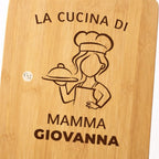 Tagliere "La Cucina di Mamma" Personalizzato con Nome