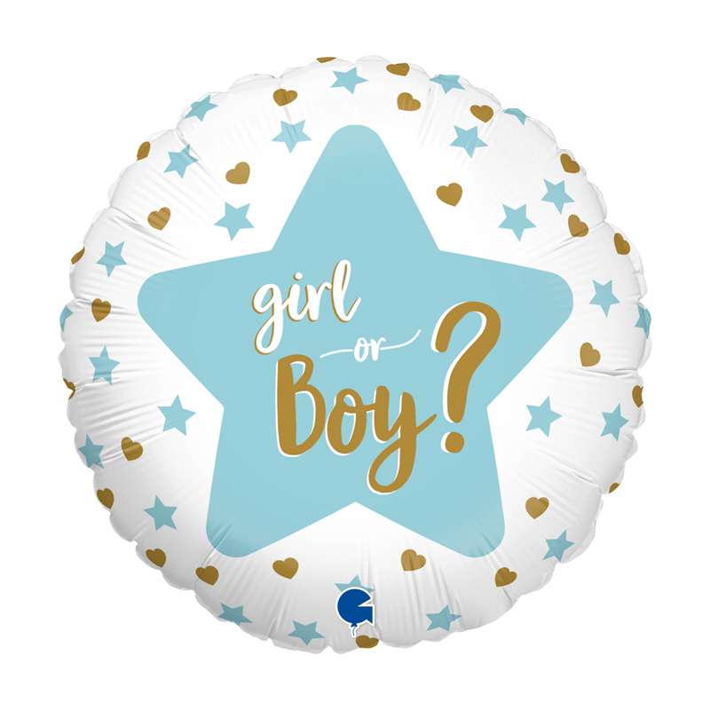 Palloncino 18" mylar Boy or Girl? "Gender Reveal"