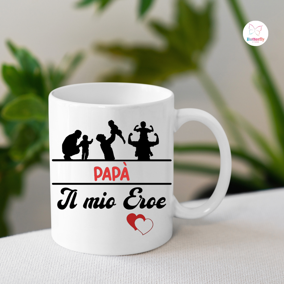 Tazza Papà Il Mio Eroe
