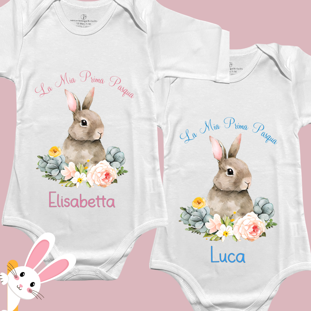 Baby Body La Mia Prima Pasqua - Personalizzabile Con Nome