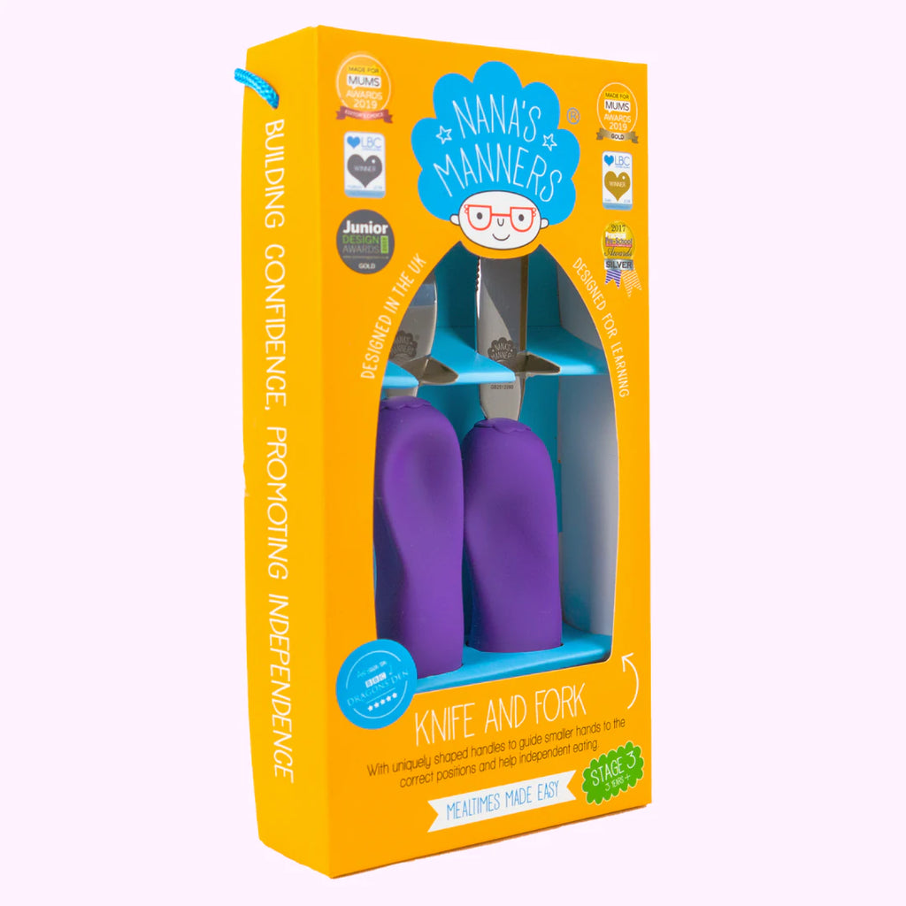 Posate Per Bambini - Fase 3 - Viola