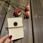 Magnete Save the Date in Legno Personalizzato con Gypsophila/Lavanda/Eucalipto
