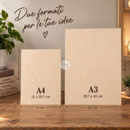Manifesto Wanted Inciso su Legno - Personalizzato con Foto